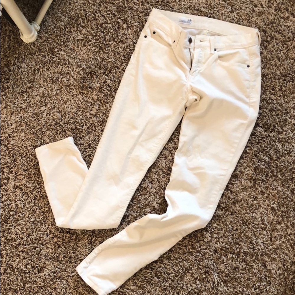 White corduroy Jean legging